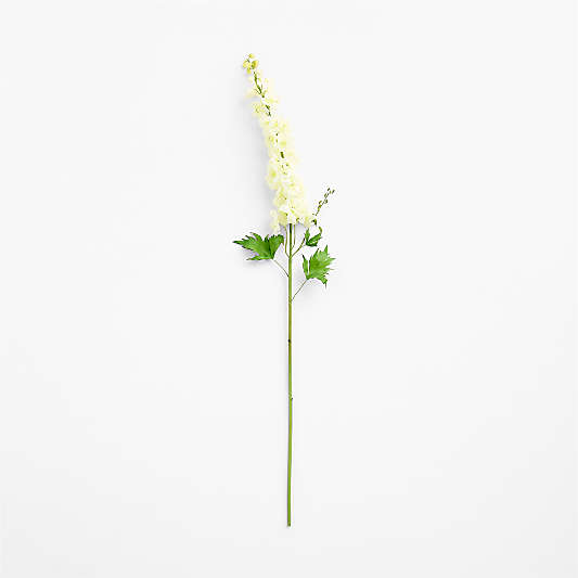 Faux White Delphinium Stem 43"