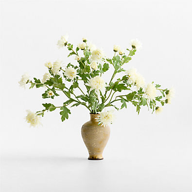 View Faux White Mum Stem 31" details