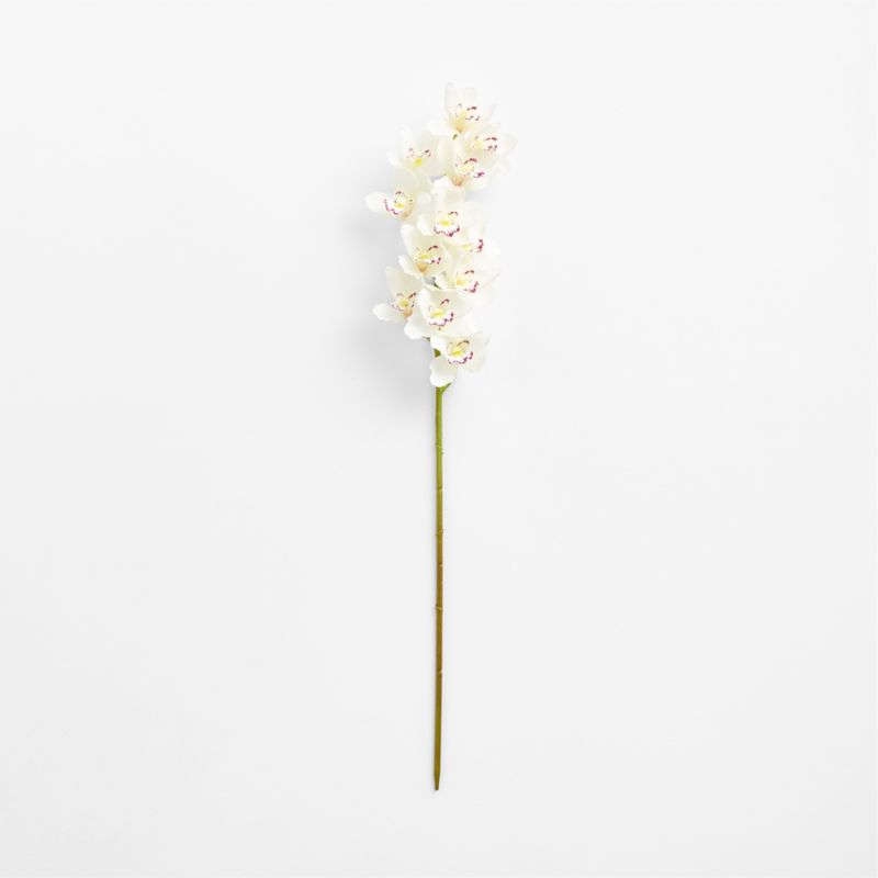 Faux White Orchid Stem 41" - image 2 of 3