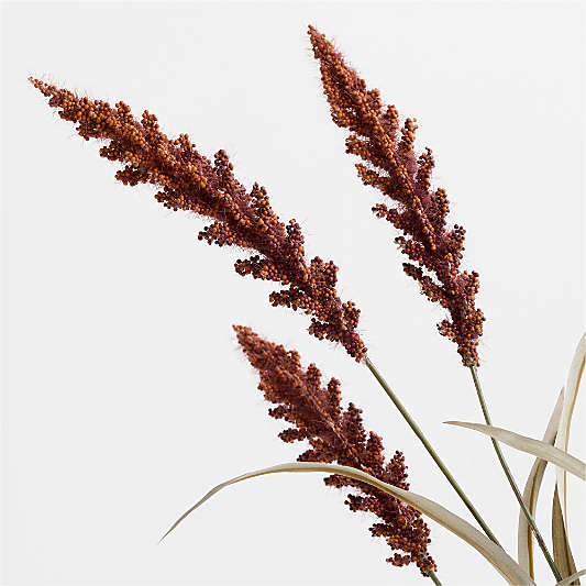 Faux Wild Sorghum Spray 36"