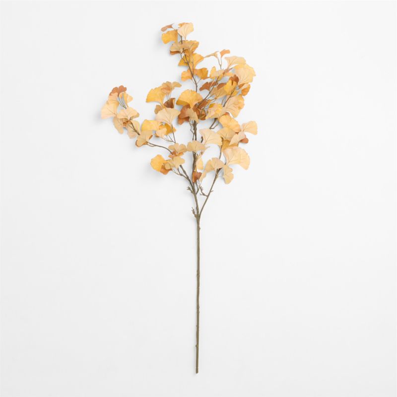 Faux Yellow Gingko Leaf Spray 50" - image 3 of 4