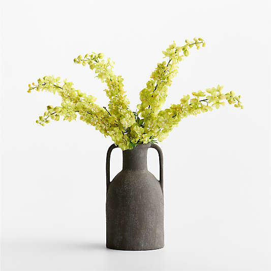 Faux Yellow Delphinium Stem 43"
