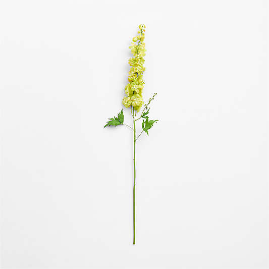 Faux Yellow Delphinium Stem 43"