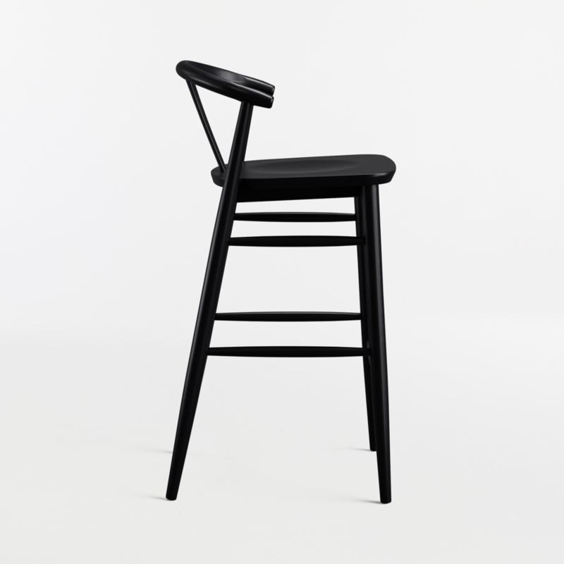Fyn Black Wood Bar Stool - image 3 of 6