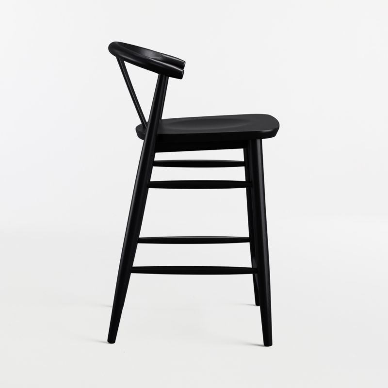 Fyn Black Wood Counter Stool - image 3 of 6