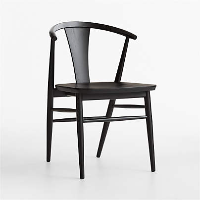 Fyn Black Wood Dining Side Chair
