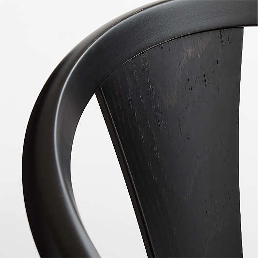 Fyn Black Wood Dining Side Chair