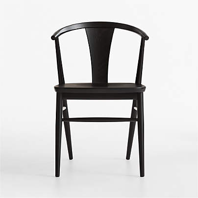 Fyn Black Wood Dining Side Chair