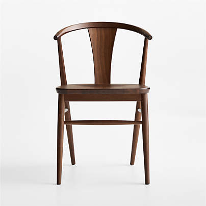 Fyn Natural Walnut Wood Dining Side Chair