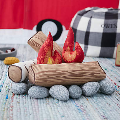 Plush top campfire set