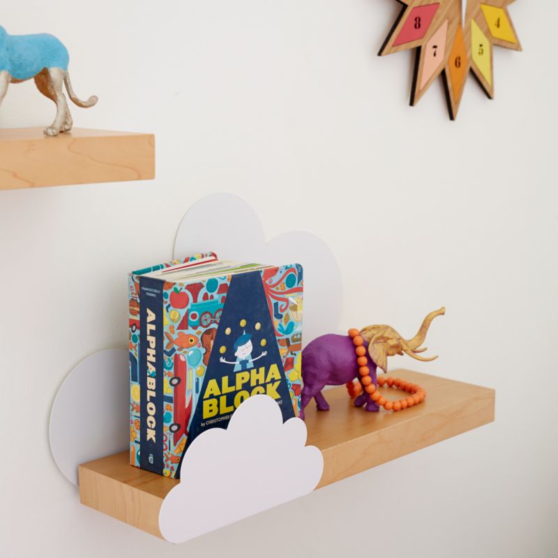 Cloud Metal and Wood Wall Shelf - image 5 of 10