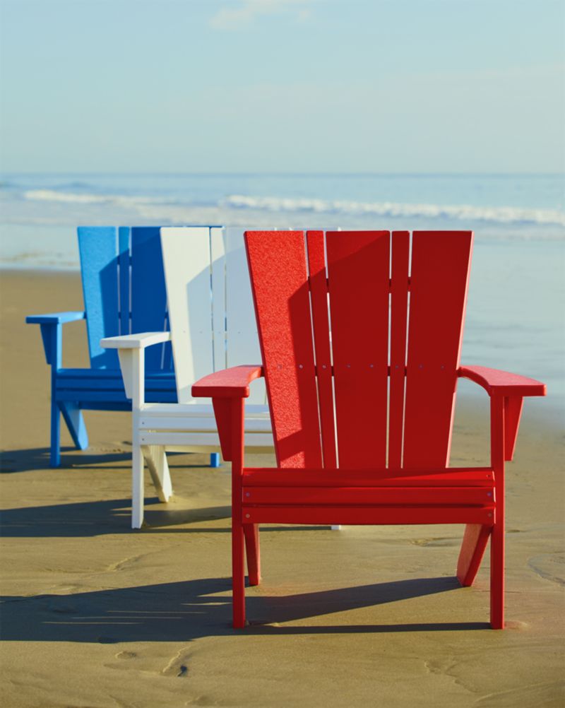 Vista II Sunset Red Outdoor Adirondack Chair by POLYWOOD® - image 4 of 13