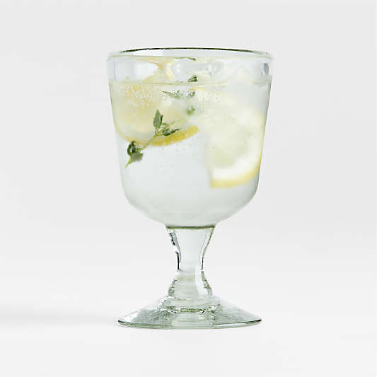 Careyes Recycled Glass Goblet by Gaby Dalkin