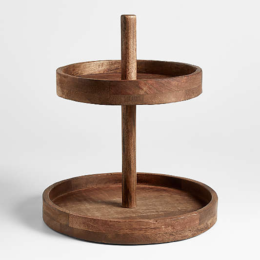 Calistoga 2-Tiered Wooden Server by Gaby Dalkin