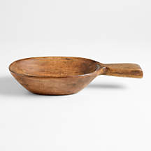 Calistoga Wooden Bowl with Handle by Gaby Dalkin + Reviews | Crate & Barrel