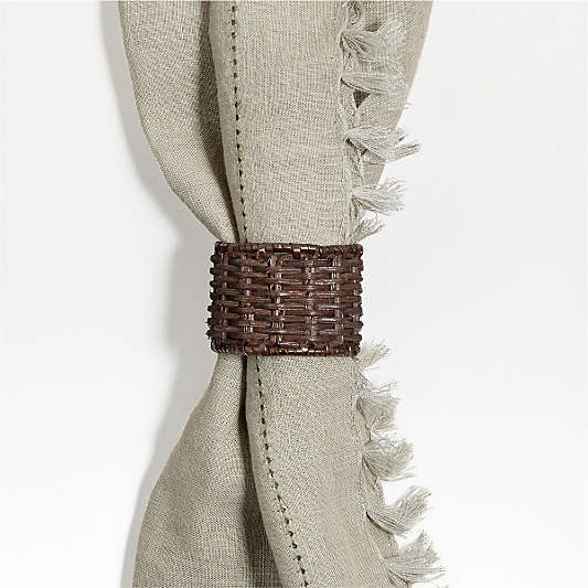 Cocoa Rattan Napkin Ring by Gaby Dalkin