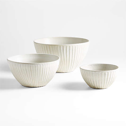 Carmel Ceramic Mixing Bowls by Gaby Dalkin, Set of 3