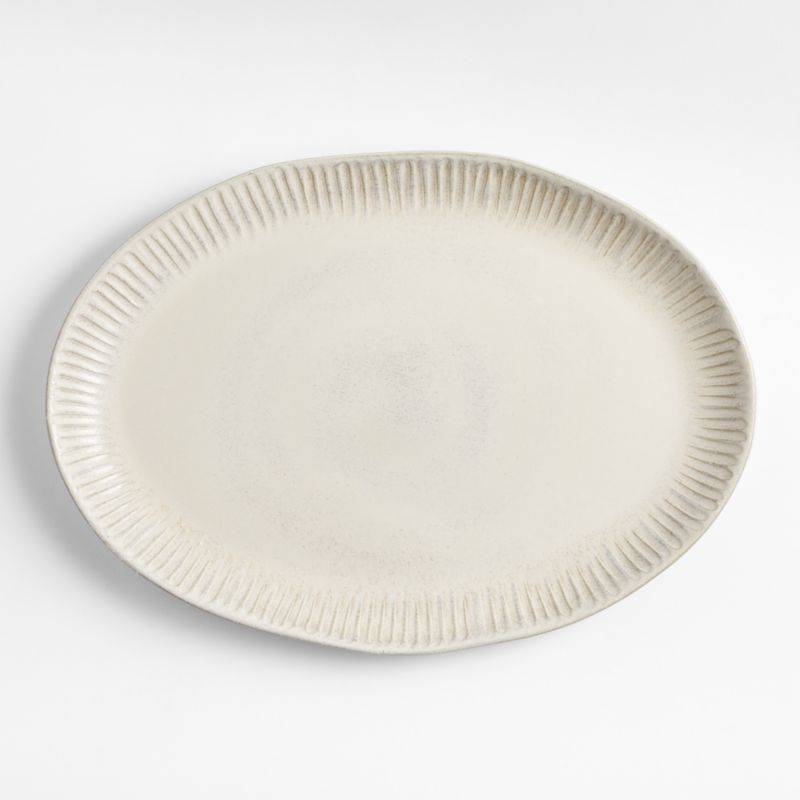 Viewing product image Carmel Ceramic Platter with Ridges by Gaby Dalkin - image 1 of 7