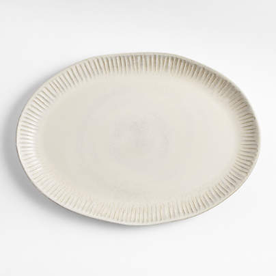 Carmel Ceramic Platter with Ridges by Gaby Dalkin