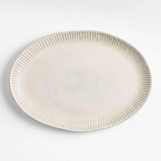 Carmel Ceramic Platter with Ridges by Gaby Dalkin