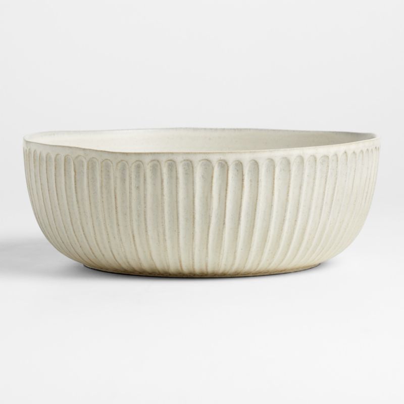 Carmel Ceramic Extra Large Serving Bowl with Ridge by Gaby Dalkin - image 0 of 5