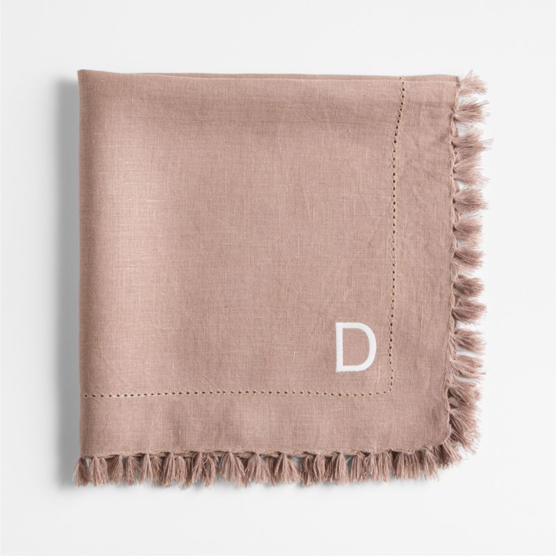 Linen Eyelet Fringe Napkin in Warm Plum by Gaby Dalkin - image 8 of 9