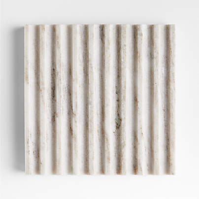 Dune Fluted Marble Trivet by Gaby Dalkin