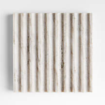 Dune Fluted Marble Trivet by Gaby Dalkin + Reviews | Crate & Barrel