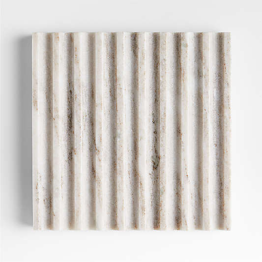 Dune Fluted Marble Trivet by Gaby Dalkin