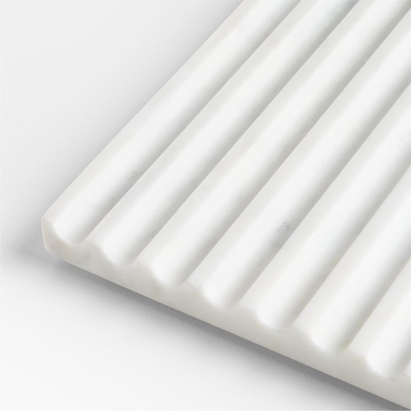 Alabaster Fluted Marble Trivet by Gaby Dalkin - image 1 of 2