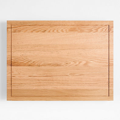 View Large Front-Lip Oak Wood Cutting Board By Gaby Dalkin details