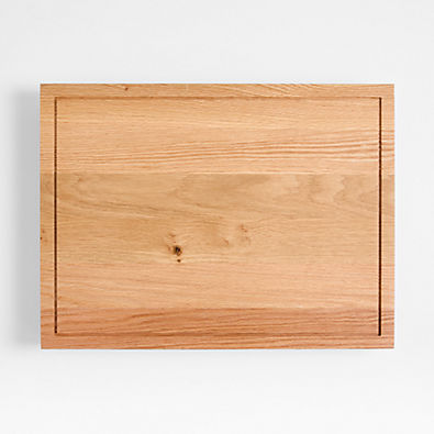 View Small Front-Lip Oak Wood Cutting Board By Gaby Dalkin details