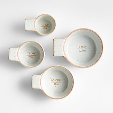 View Pacific White Ceramic Measuring Cups by Gaby Dalkin details