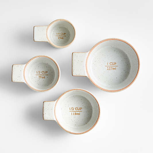 Pacific White Ceramic Measuring Cups by Gaby Dalkin