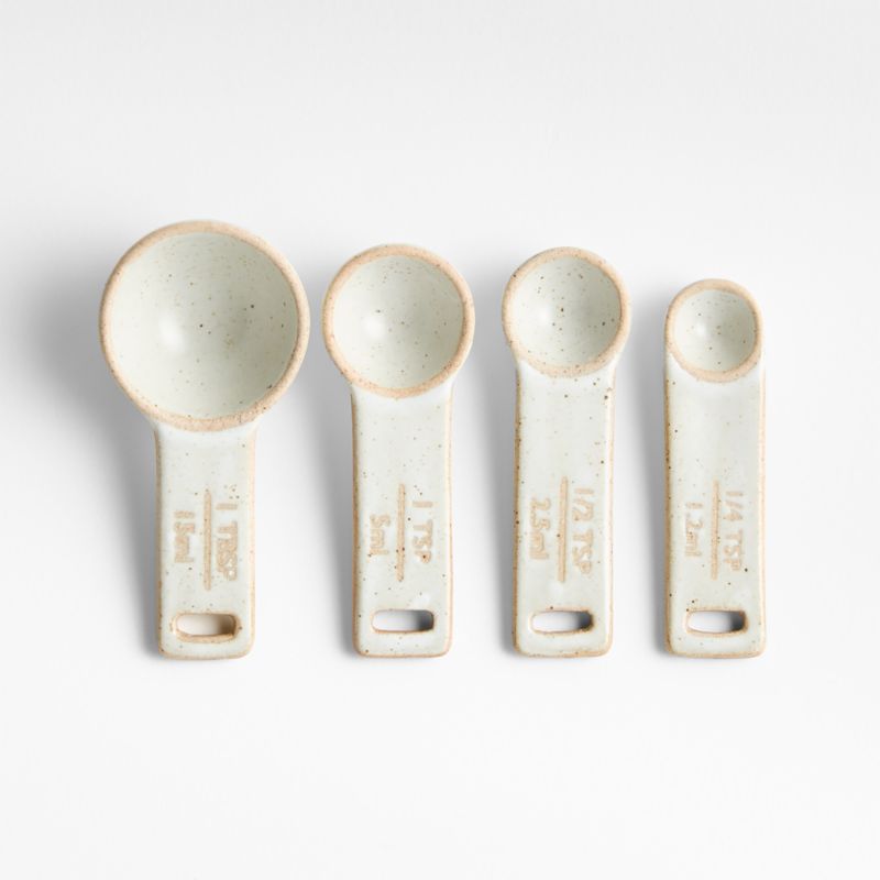 Pacific White Ceramic Measuring Spoons by Gaby Dalkin - image 0 of 4