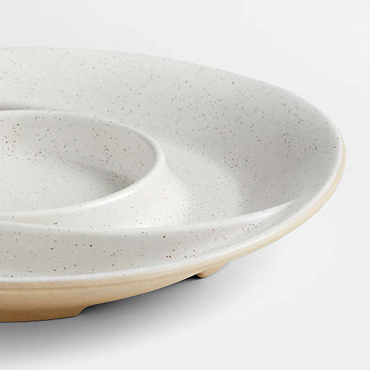 Poppy Recycled Clay Round Ceramic Serving Dish by Gaby Dalkin