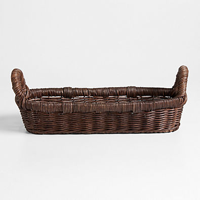 View Cocoa Rattan Bread Basket by Gaby Dalkin details