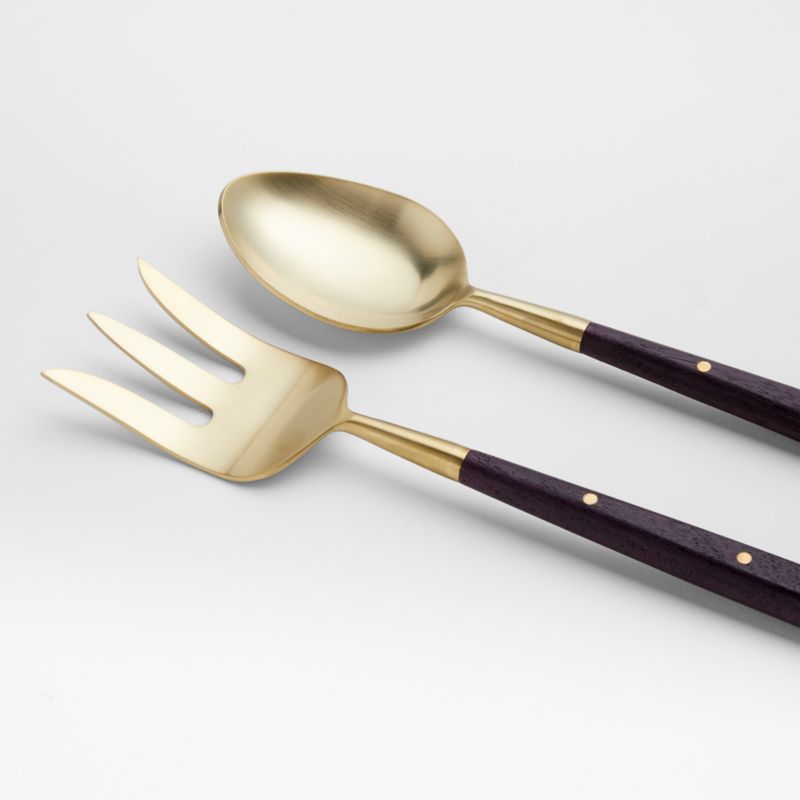 Wood & Antiqued Bronze Serving Utensils by Gaby Dalkin - image 3 of 4