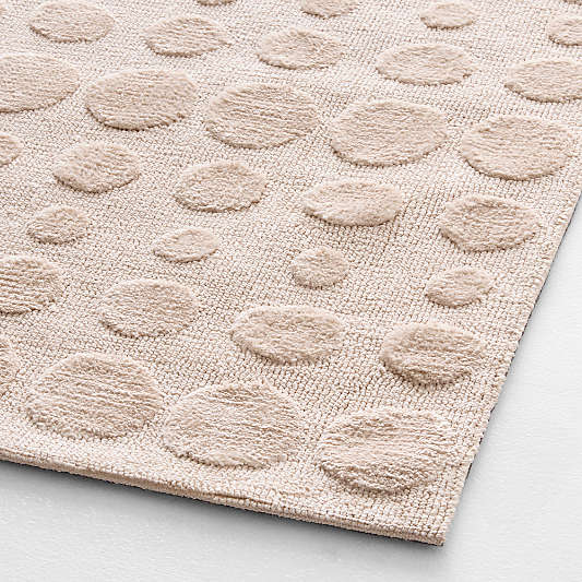 Geo Dotty Shell Pink Performance Kids Area Rug