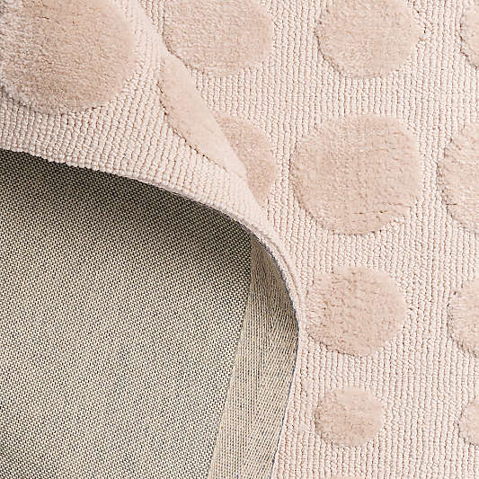 Geo Dotty Shell Pink Performance Kids Area Rug