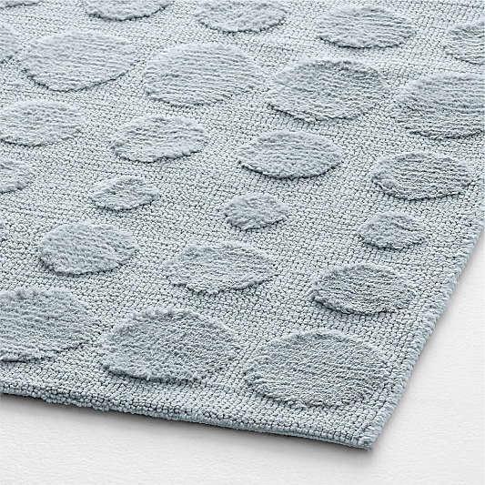 Geo Dotty Sky Blue Performance Kids Area Rug