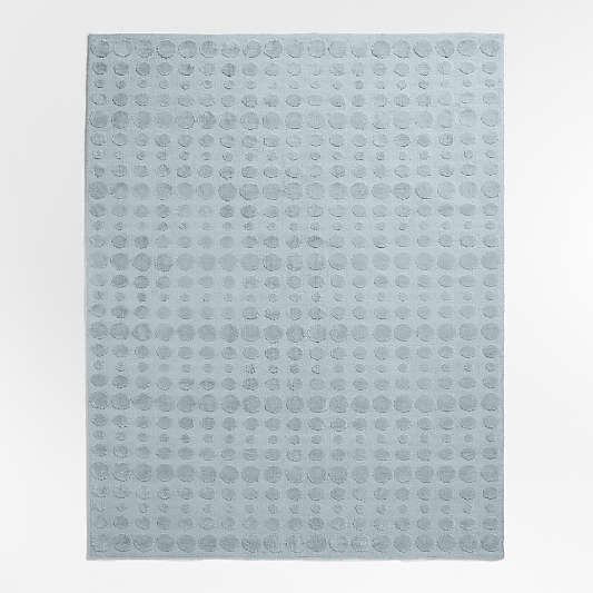 Geo Dotty Sky Blue Performance Kids Area Rug