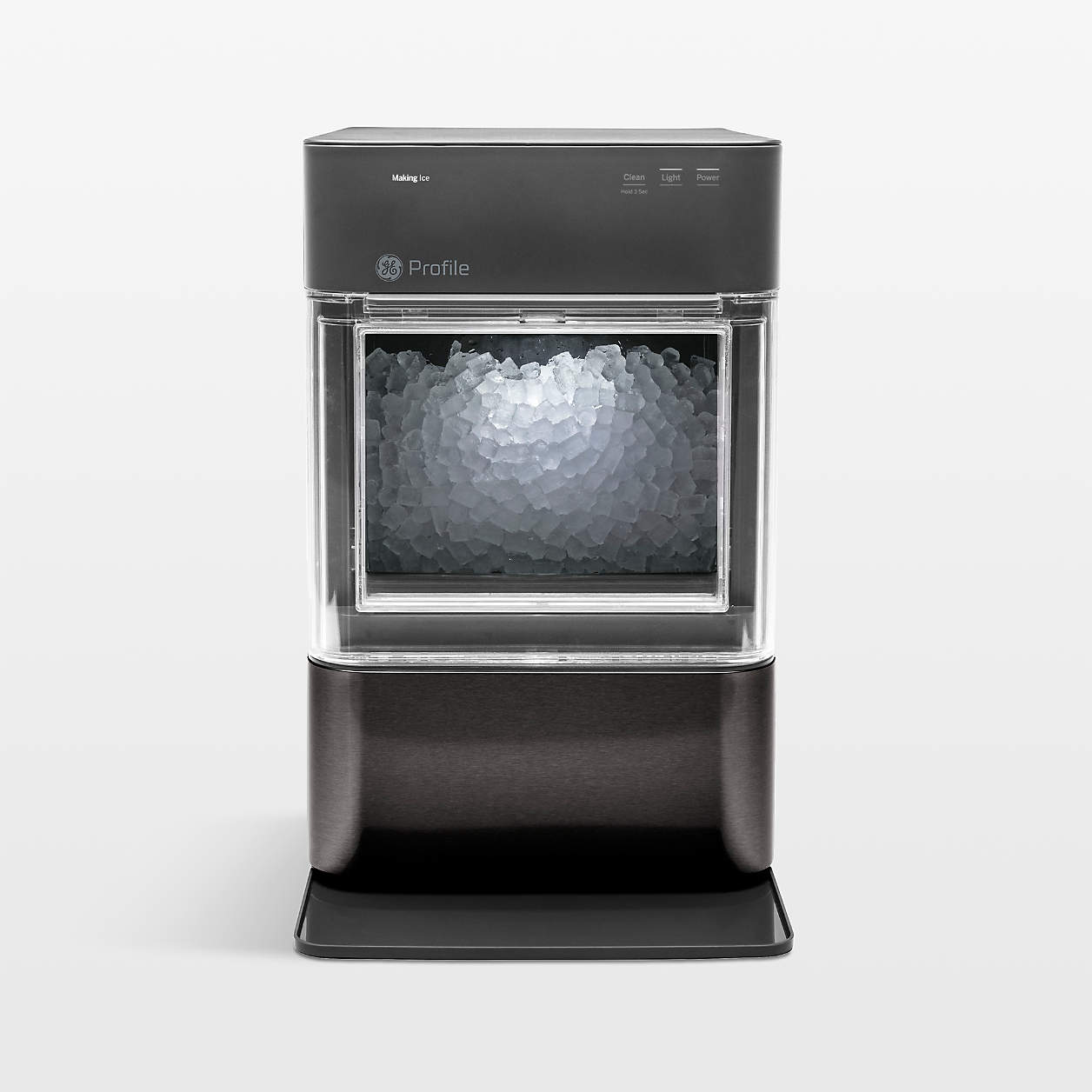 GE Profile Opal Black Stainless Steel Dispense Nugget Ice Maker + Reviews Crate & Barrel