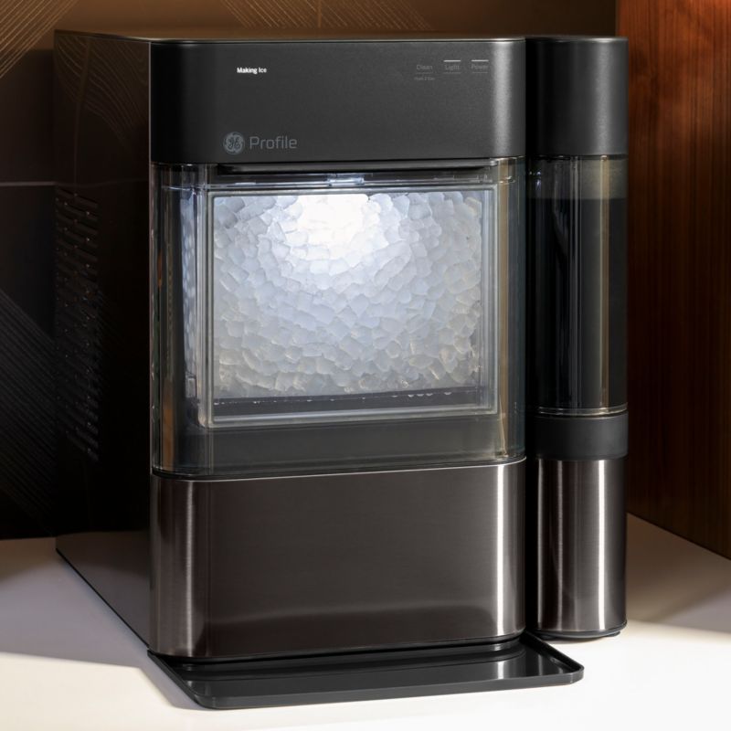 GE Profile Opal 2.0 Black Stainless Nugget Ice Maker with Side Tank ...