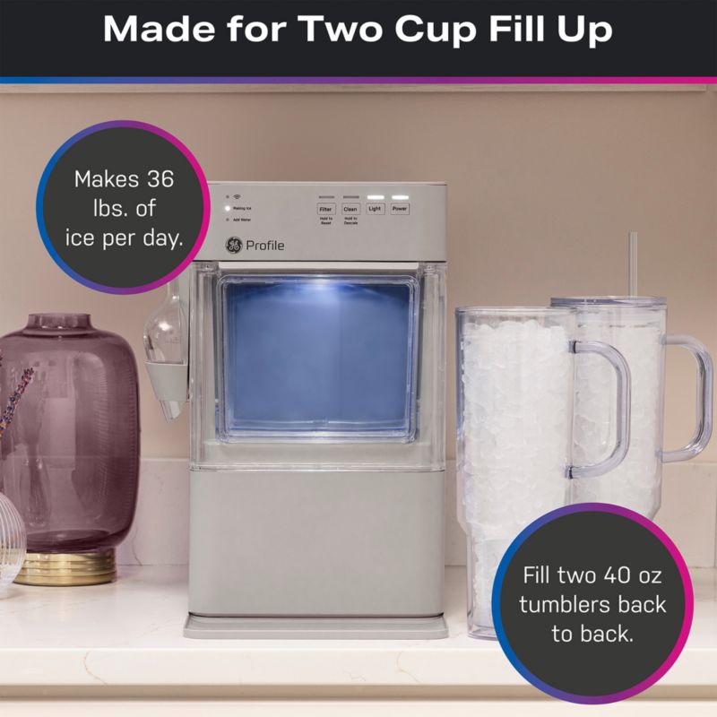 GE Profile Opal 2.0 Mini Nugget Ice Maker in Light Grey - image 4 of 10