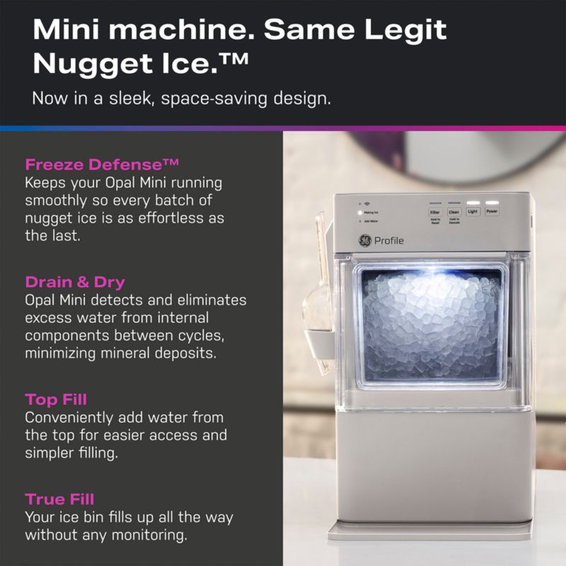 GE Profile Opal 2.0 Mini Nugget Ice Maker in Light Grey - image 3 of 10