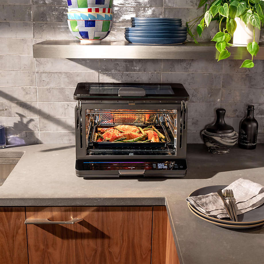 GE Profile Smart Oven with No Preheat ӏ 11-in-1 Countertop Oven ӏ  Large-Capacity Countertop Oven ӏ Black