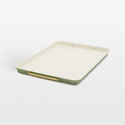 GreenPan Reserve Healthy Ceramic Nonstick Bakeware Half Sheet Pan in Sage Green