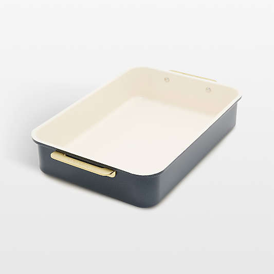 GreenPan Reserve Healthy Ceramic Nonstick Bakeware Rectangular Cake Pan in Oxford Blue