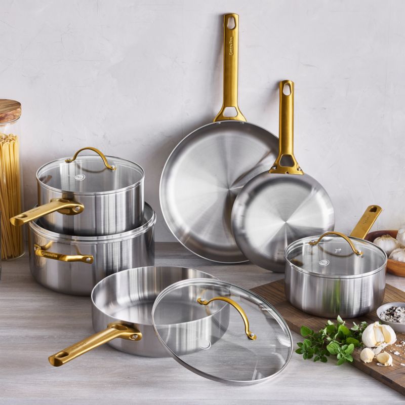 GreenPan™ Reserve 10-Piece Stainless Steel Cookware Set - image 5 of 12